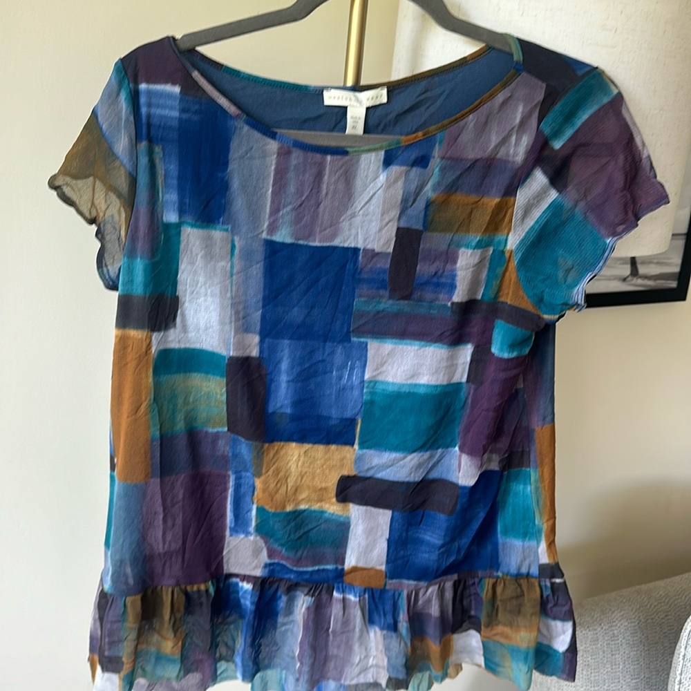 Color Block Too with Ruffle Bottom